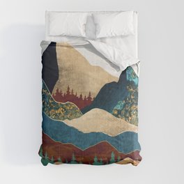 Malachite Mountains Comforter