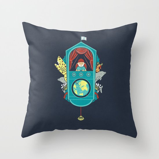 Aquatic Adventurer Throw Pillow