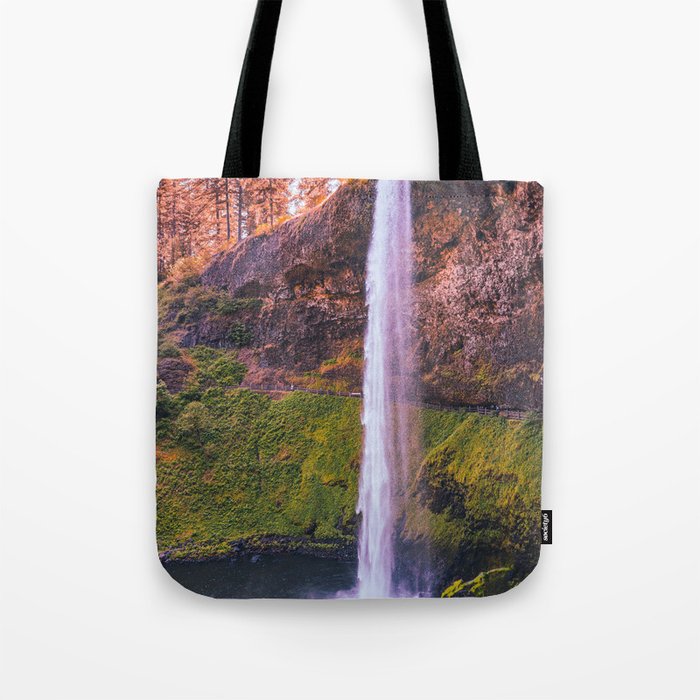 Waterfall in Oregon | Travel Photography | PNW Tote Bag