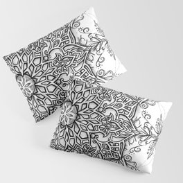 Delicacy Mandala with Dragonfly Pillow Sham
