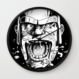 Barbarian Game Face Wall Clock