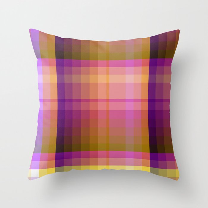 Complimentary Color harmony yellow/purple 2 Throw Pillow