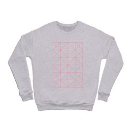 Collard No1, Abstract Pink Pattern Crewneck Sweatshirt