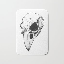 Raven skull Bath Mat