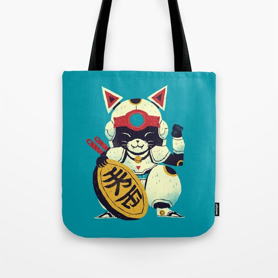 fortune pizza cat Tote Bag