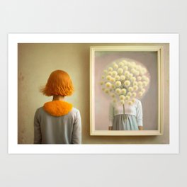 Seeing the me in you . Art Print