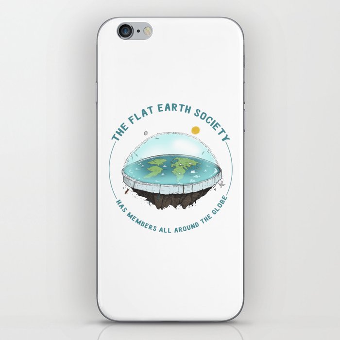 The Flat Earth has members all around the globe iPhone Skin