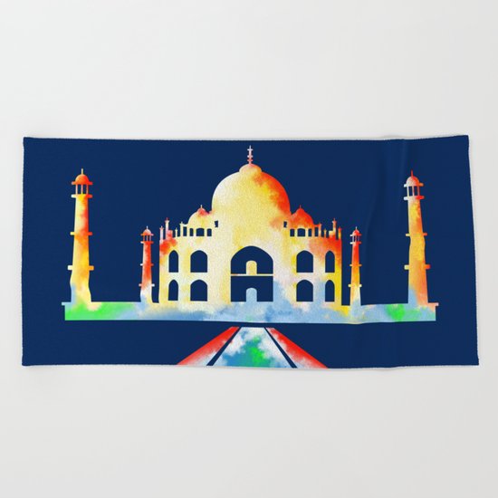 Taj Mahal Beach Towel