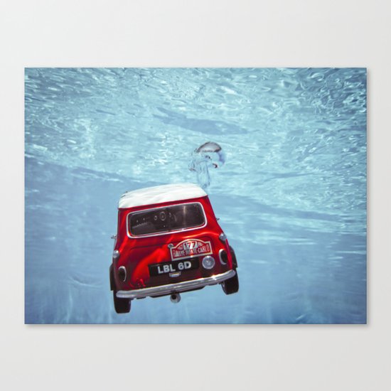 deep water swimming mini #1 Canvas Print