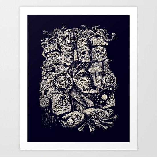 Mictecacihuatl 2 Art Print