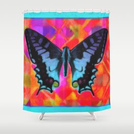 Abstract Butterfly Shower Curtain
