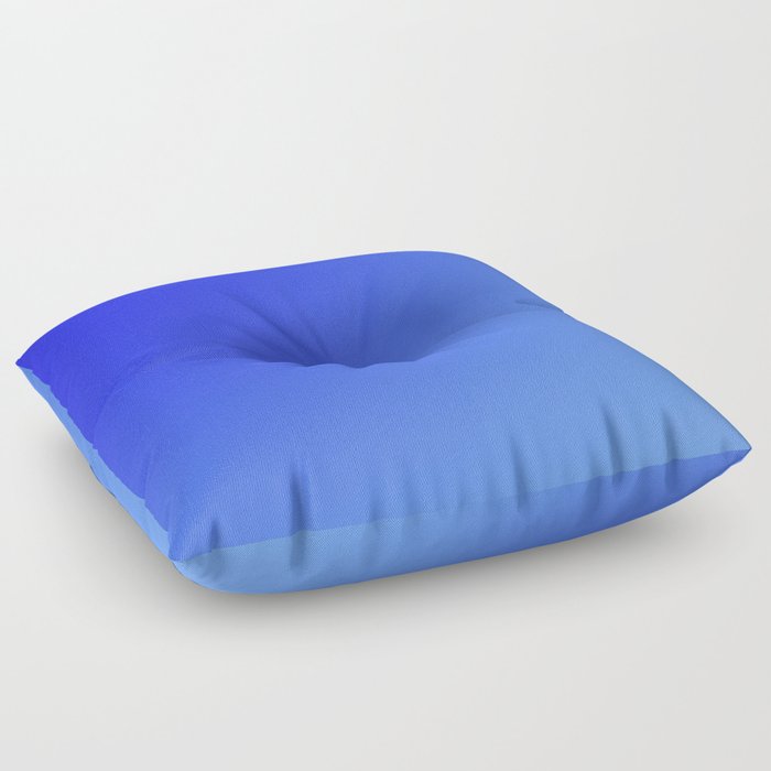 96 Blue Gradient 220506 Aura Ombre Valourine Digital Minimalist Art Floor Pillow