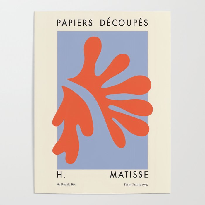 Matisse Orange Cutout Poster Poster