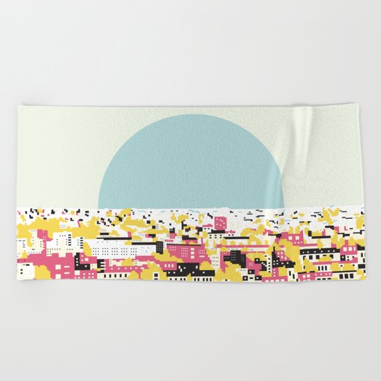 Rooftop view Beach Towel