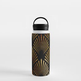 Art Deco fans - gilded noir Water Bottle