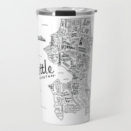 Seattle Map Travel Mug