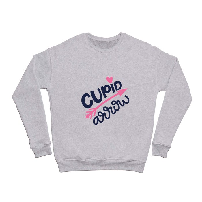 CUPID arrow. LOVE lettering. Crewneck Sweatshirt