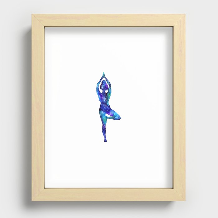 Yoga Recessed Framed Print