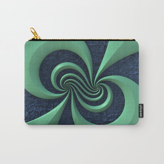 Green on Blue Carry-All Pouch