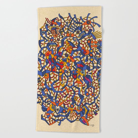 - sea in a sugar storm - Beach Towel