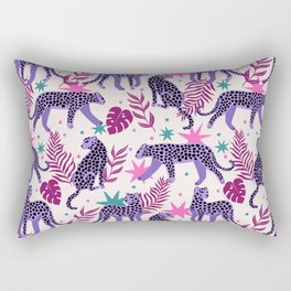 Jungle Cheetah - Pink Purple Rectangular Pillow