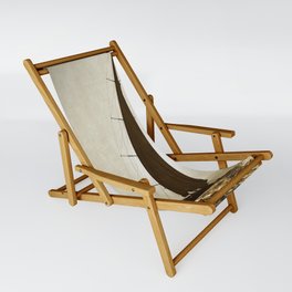 grunge canvas textured sailboat Sling Chair