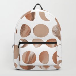 Pastel Moon Phases - Marble Backpack | Graphicdesign, Moon, Marblepattern, Gold, Space, Planets, Universe, Goldendust, Purple, Golden 