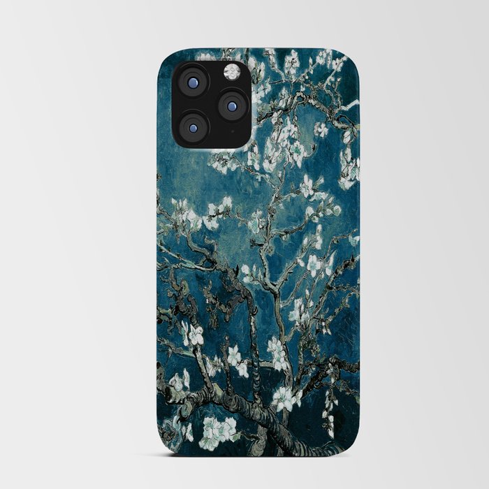 Van Gogh Almond Blossoms : Dark Teal iPhone Card Case