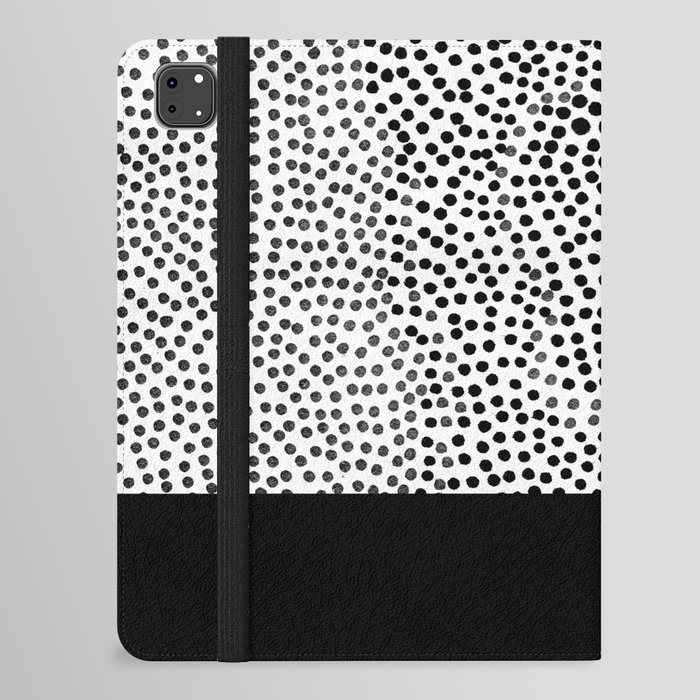Dots and Black iPad Folio Case