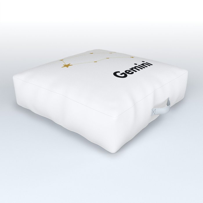 Gemini, Gemini Zodiac Outdoor Floor Cushion