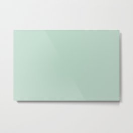 Light Aqua Green Gray Solid Color Pantone Misty Jade 13-6008 TCX Shades of Blue-green Hues Metal Print | Colors, Colour, Caribbean, Color, All, Pale, Aquamarine, Single, Solids, Pastel 