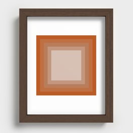 Orange Gradient Recessed Framed Print