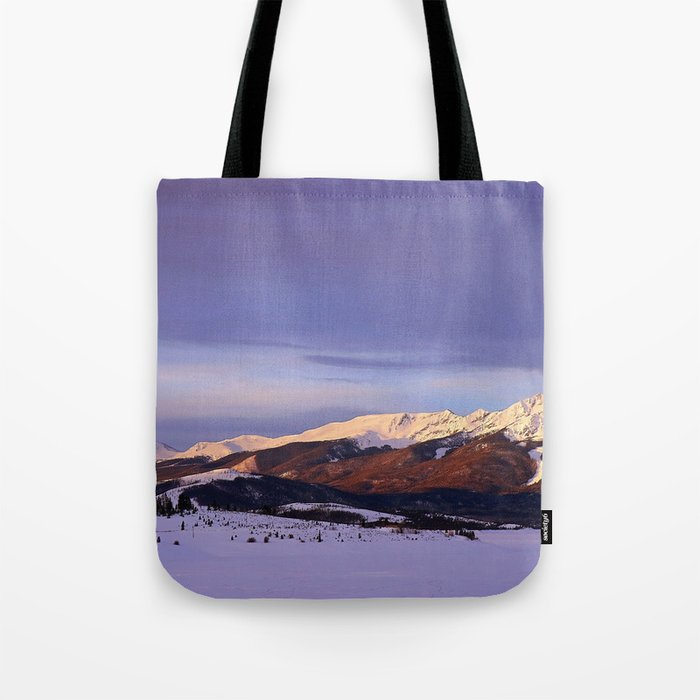 First Light on the Ten Mile Range Tote Bag