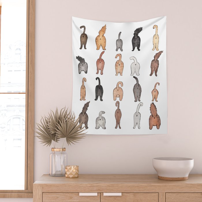 Cat hotsell butt tapestry