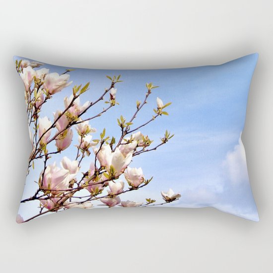 Magnolia In The Sky Rectangular Pillow