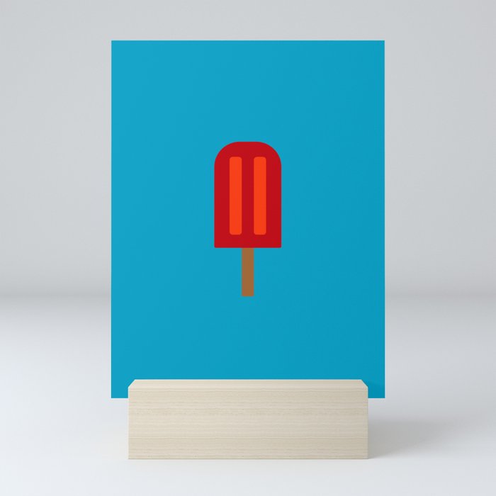 Cherry Popsicle  Mini Art Print