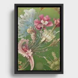 Fantasy Flowers of Art Nouveau - #4 Framed Canvas