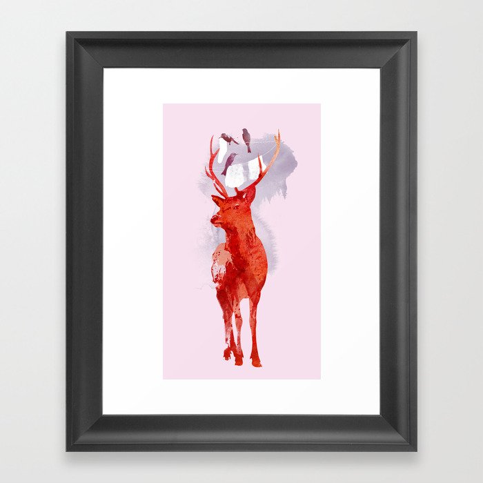 Useless Deer Framed Art Print