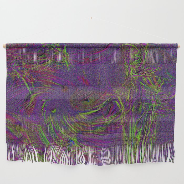 Little hurricaine playing on meadow ... Wall Hanging