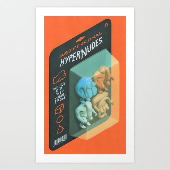 Subdimensional Hypernudes Art Print