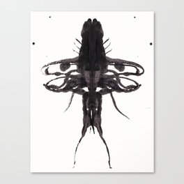 Beetle Inkblot Canvas Print