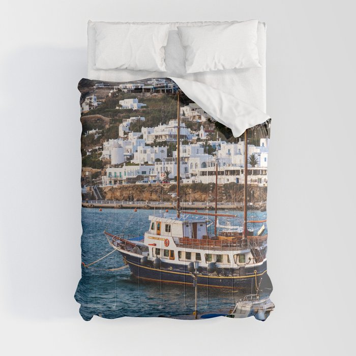 Mykonos, Greece. Comforter