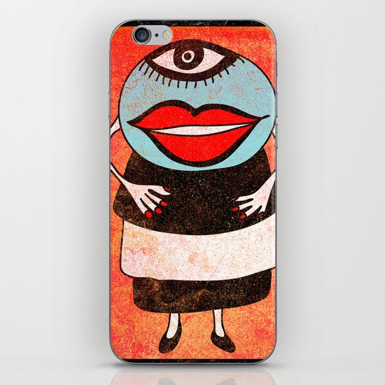 Miss One Eye iPhone & iPod Skin