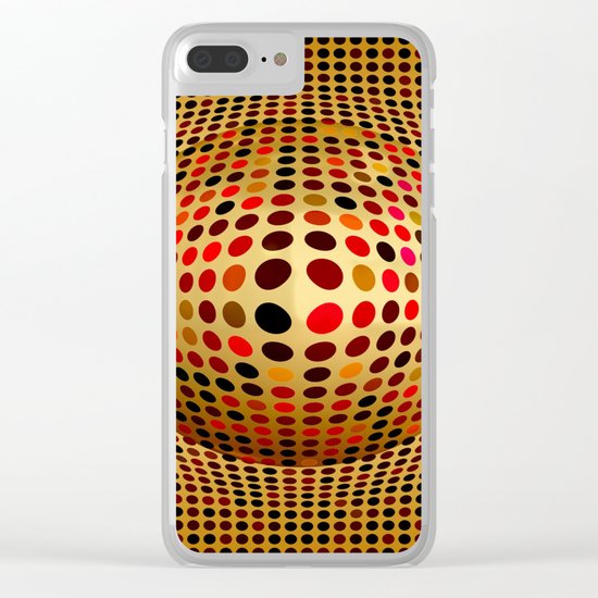 Ball illusion art Clear iPhone Case
