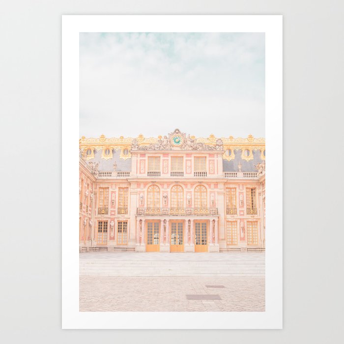 Palace of Versailles Photo - Paris Travel Photography - Candy Pastel Colors Art Print