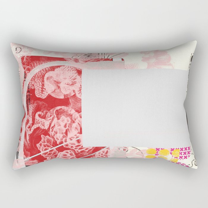 daydream red rosa mix Rectangular Pillow