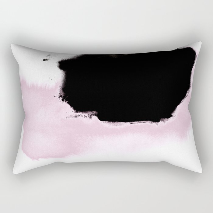 Pink to Black Rectangular Pillow