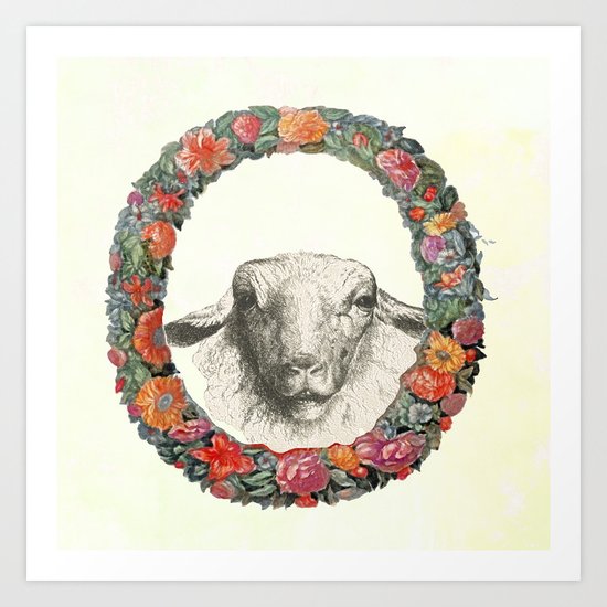Old friends framed as well Art Print