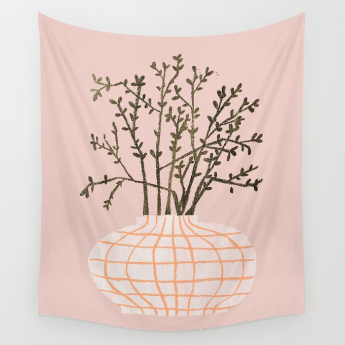 Potted plant No. 6 Wall Tapestry