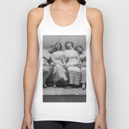 The Graduating Class female college graduates, 1913 portrait black and white photograph / photography by Frank Eugene Unisex Tank Top